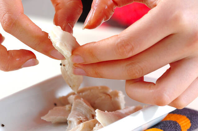 冷や奴サラダの作り方の手順2