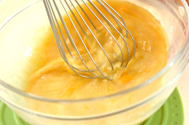 スクランブルエッグのオープンサンド♪～マヨソース添え～の作り方の手順2