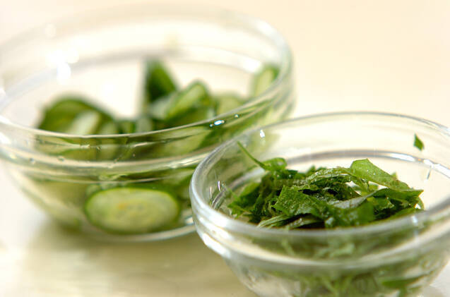 キュウリのワサビマヨの作り方の手順1