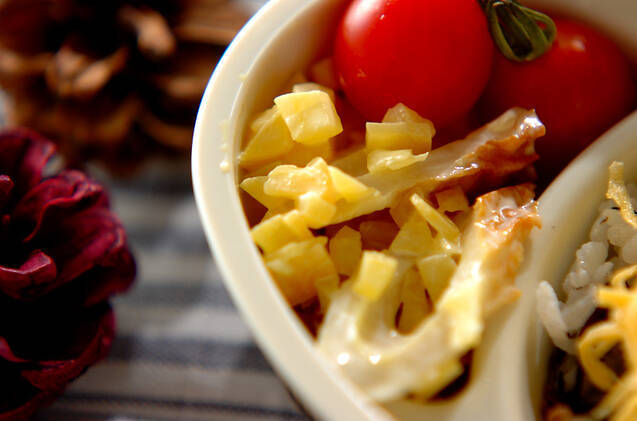 ちくわとたくあんのサラダ