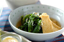 青菜と油揚げの煮物