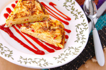 タラで作るスペイン風オムレツ