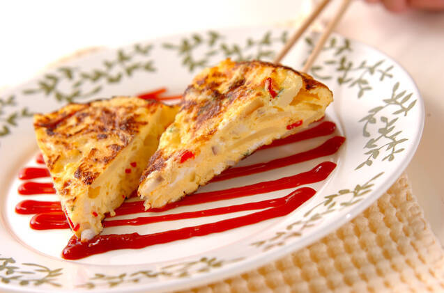 タラで作るスペイン風オムレツの作り方の手順10