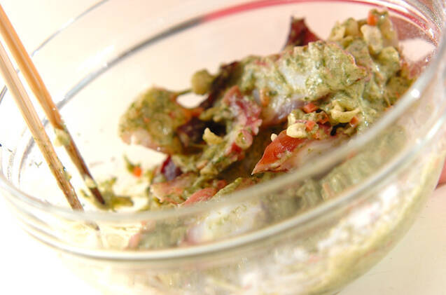 タコのひとくち焼きの作り方の手順3