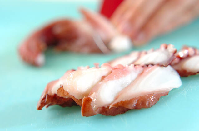 タコのひとくち焼きの作り方の手順1