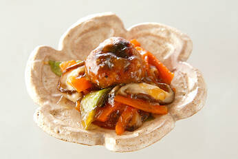 ハンバーグ甘酢あん