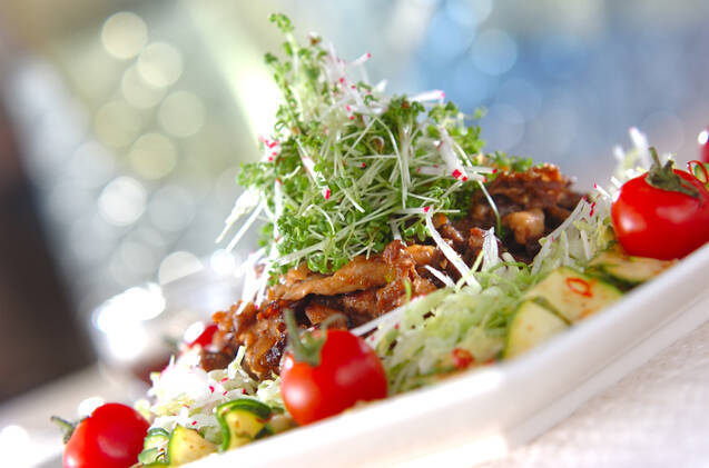 贅沢お肉のサラダ