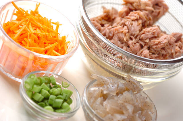 ツナみそライスの作り方の手順1