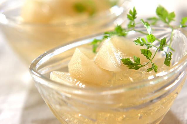 簡単！旨み凝縮 梨のコンポートとジュレ by河田 麻子さん