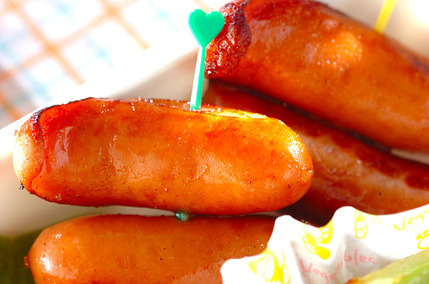 ソーセージのカレー炒め