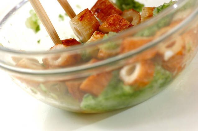 ちくわのおろし和えの作り方の手順4