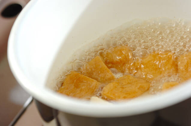 いなりとタケノコのサッと煮の作り方の手順2