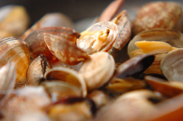 アサリと卵の丼の作り方の手順2