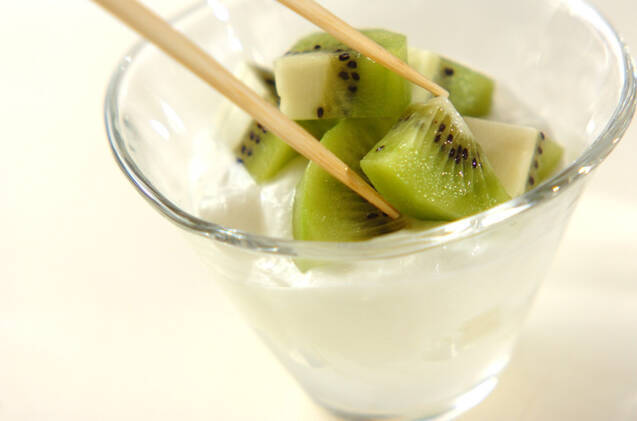 アロエキウイヨーグルトの作り方の手順2