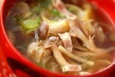 キノコの和風スープ