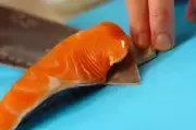 揚げ鮭のあんかけの下準備1