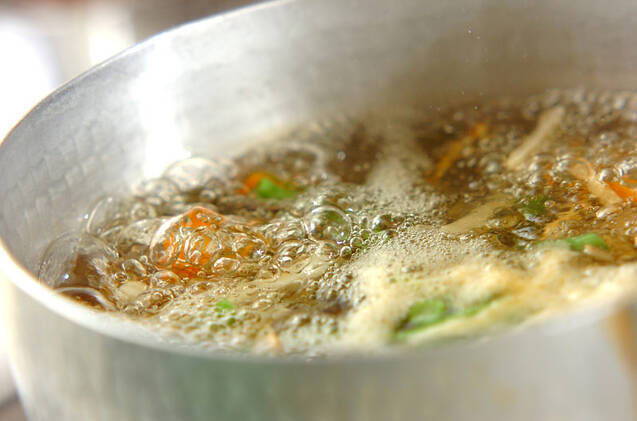 ゴボウとインゲンのゴマ和えの作り方の手順4