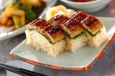 ウナギの棒寿司 レシピ 作り方 E レシピ 料理のプロが作る簡単レシピ