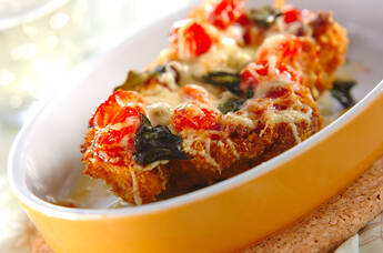 チキンカツのアレンジレシピ 簡単ピザ風 by保田 美幸さん