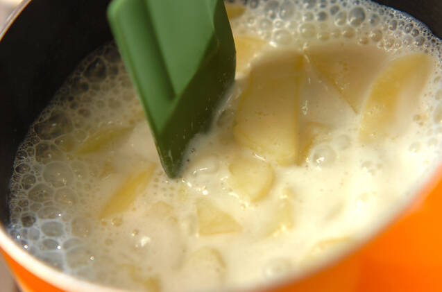 明太子入りマッシュミルクポテトの作り方の手順2