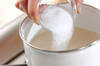 豆乳プリン・フレッシュイチゴソースの作り方の手順1