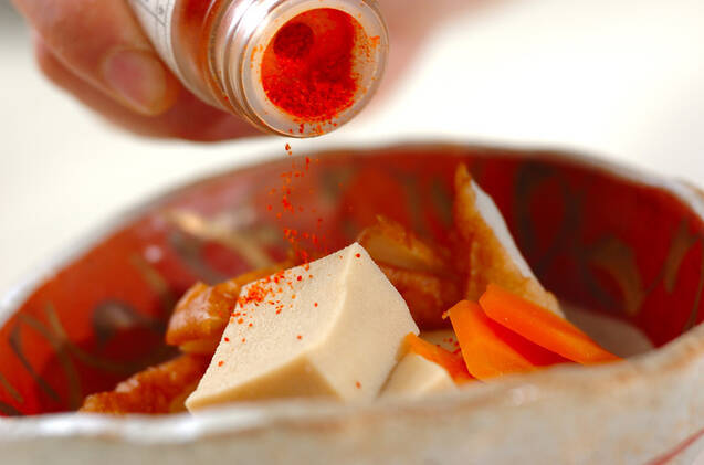 高野豆腐とちくわの含め煮の作り方の手順5