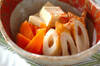 高野豆腐とちくわの含め煮の作り方の手順