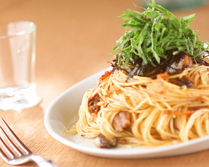 サーディンの和風パスタ