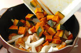 カボチャのバターじょうゆ炒めの作り方3