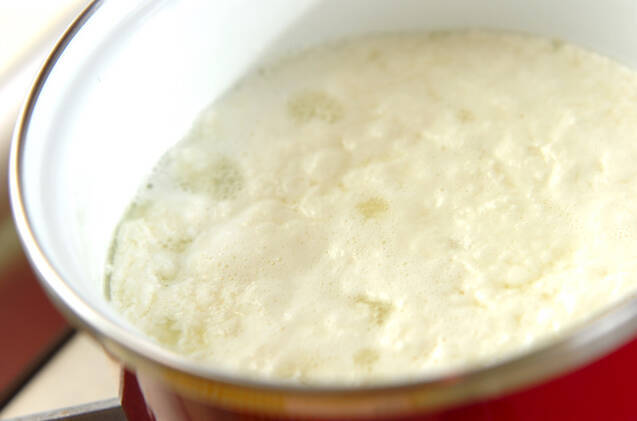 手作りカッテージチーズの作り方の手順1