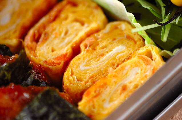 鮭のゴマ油風味卵焼き