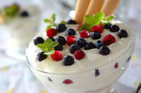 チーズクリームのトライフル