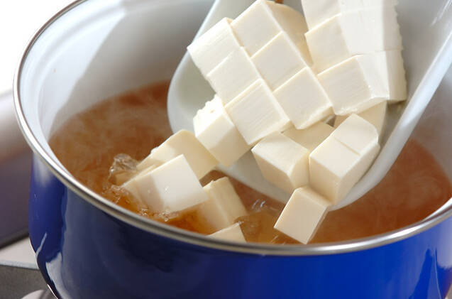 豆腐のお吸い物の作り方の手順4
