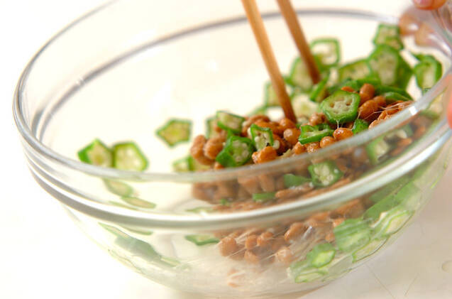 トロロオクラ納豆の作り方の手順3