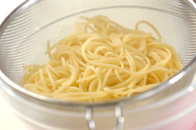 ホウレン草のケチャップパスタの作り方の手順5