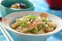 焼きアユの炊き込みご飯