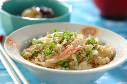 焼きアユの炊き込みご飯