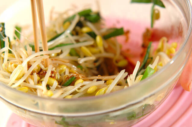 レンジ豆モヤシナムルの作り方の手順5