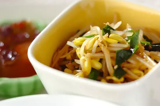 レンジ豆モヤシナムル 副菜 レシピ 作り方 E レシピ 料理のプロが作る簡単レシピ