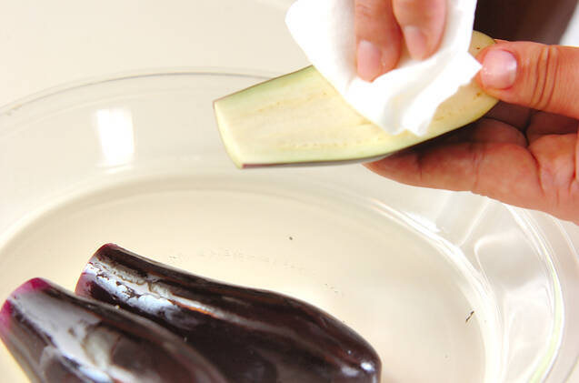 ナスの薬味黒酢ソースの作り方の手順3