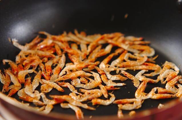 桜エビ納豆奴の作り方の手順2