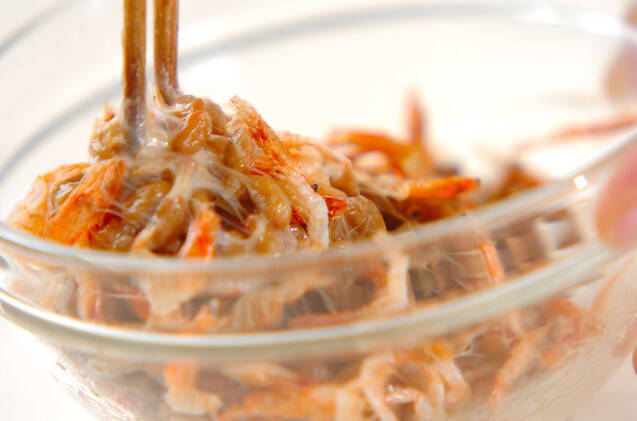 桜エビ納豆奴の作り方の手順3