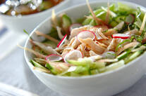 レンジで鶏サラダ