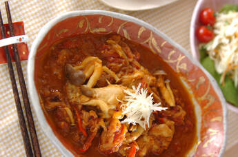 鶏手羽元のカレー煮