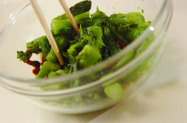 菜の花のからし和えの作り方の手順4