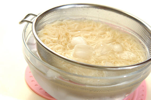 オクラのねばり素麺の作り方の手順5