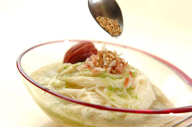 オクラのねばり素麺の作り方の手順6