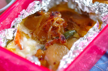 肉ジャガ卵焼き