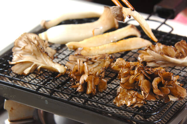 キノコの山かけの作り方の手順4