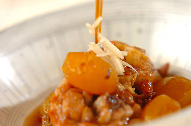 鶏肉と栗の甘辛煮の作り方の手順5